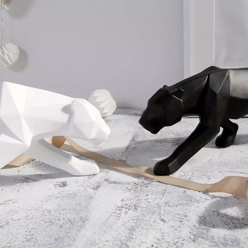 Resin Table Decoration Leopard Statue