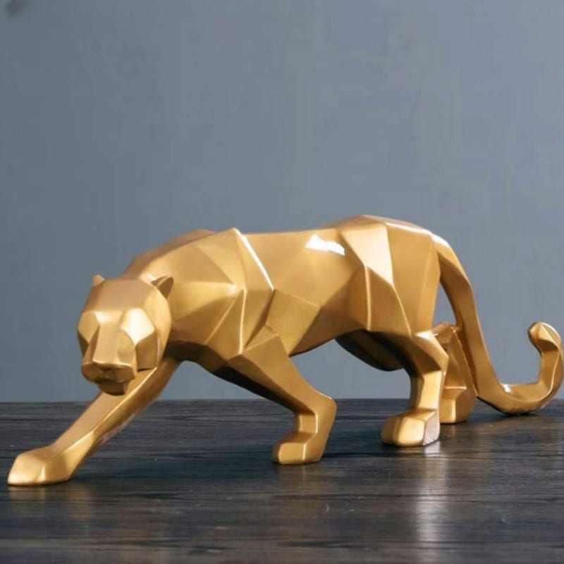Resin Table Decoration Leopard Statue