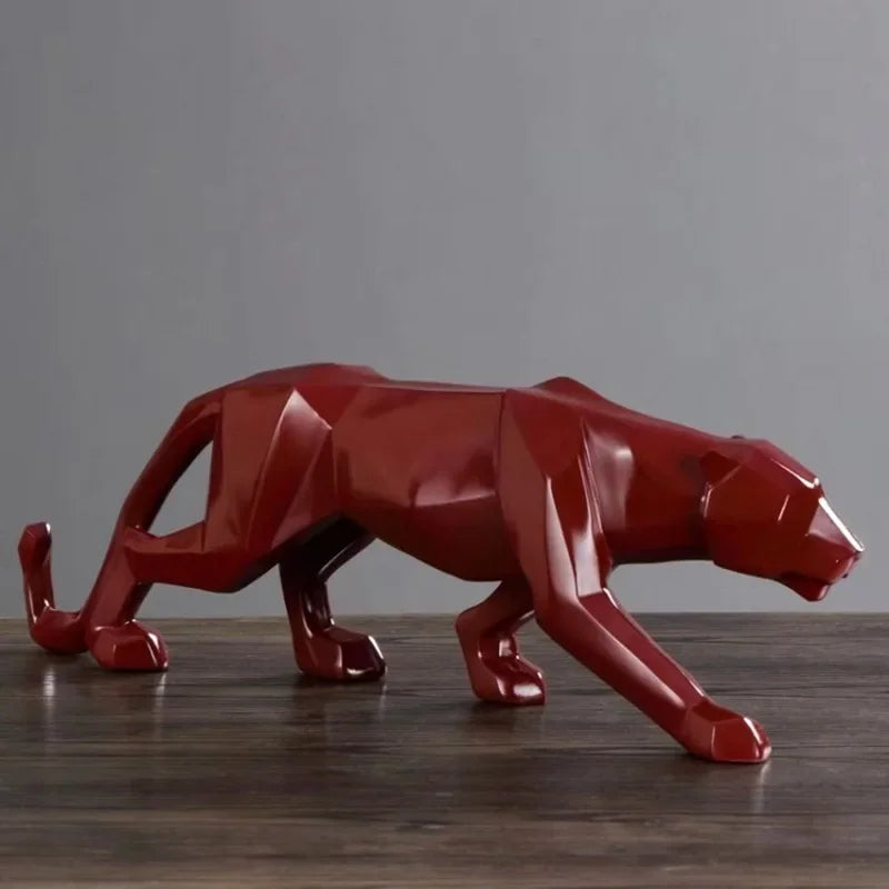 Resin Table Decoration Leopard Statue