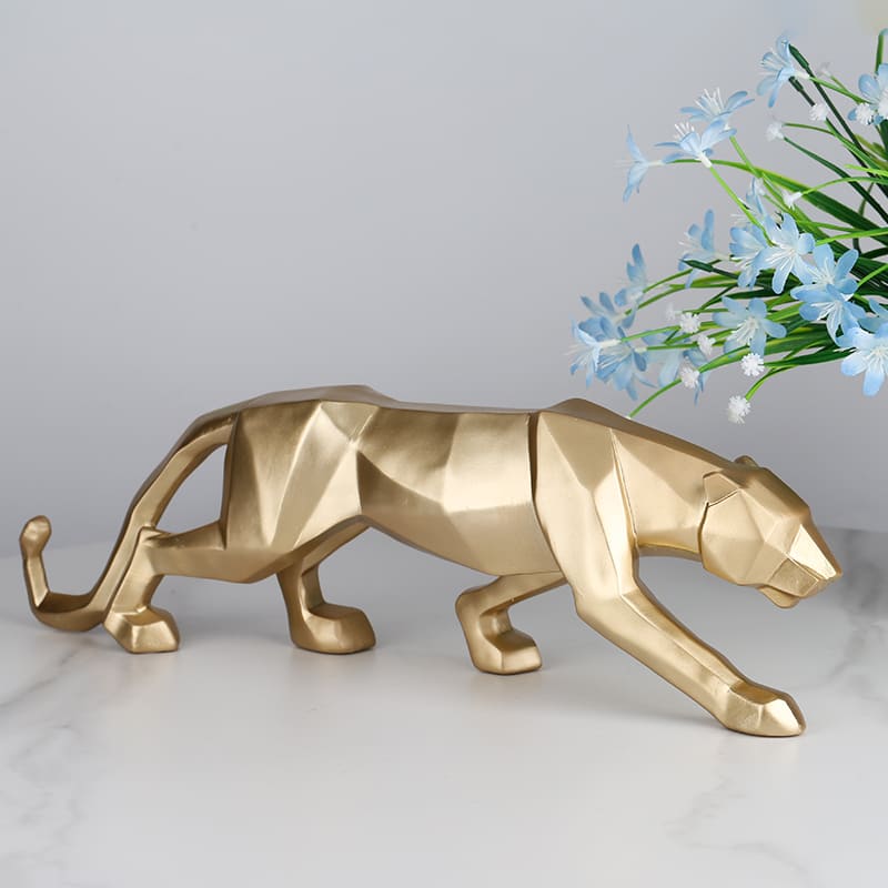 Resin Table Decoration Leopard Statue