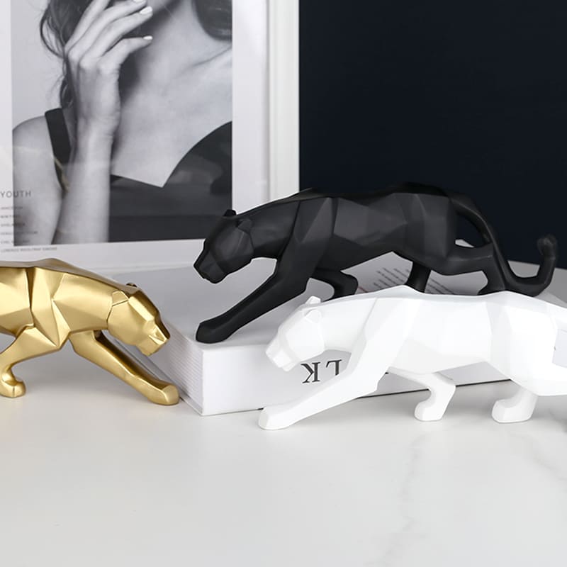 Resin Table Decoration Leopard Statue