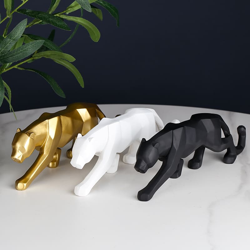 Resin Table Decoration Leopard Statue
