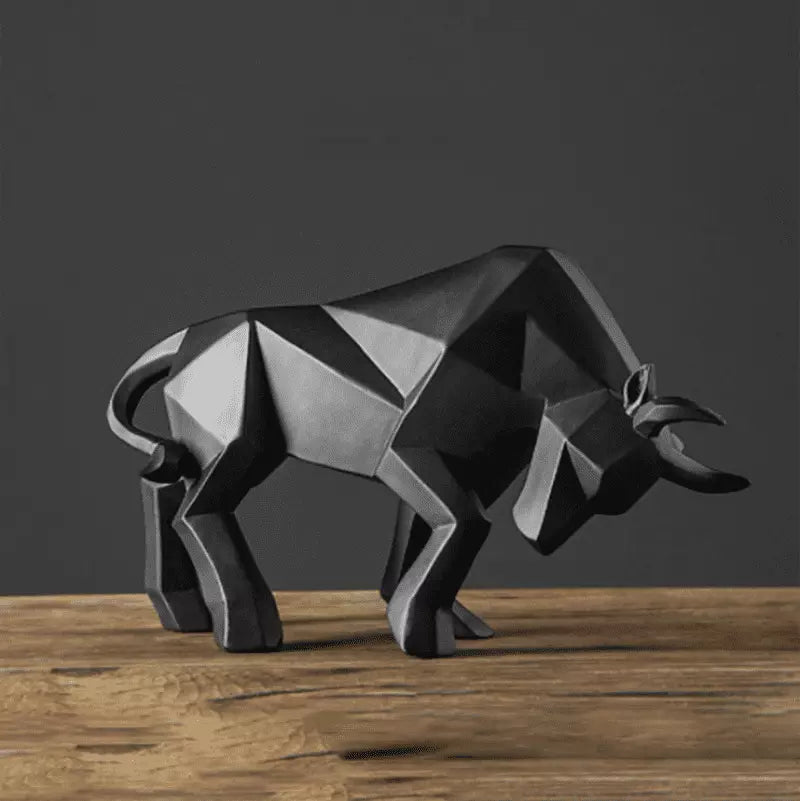 Resin Table Decor Statue Bull