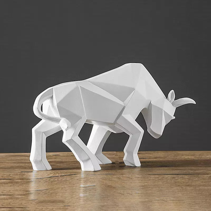 Resin Table Decor Statue Bull