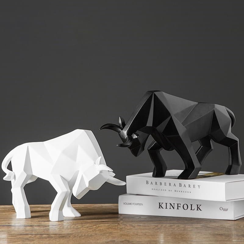 Resin Table Decor Statue Bull