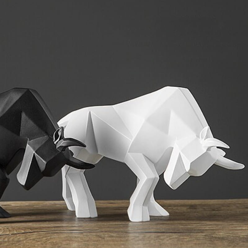 Resin Table Decor Statue Bull