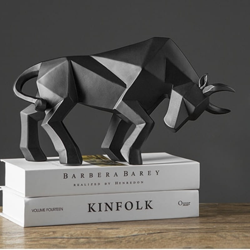 Resin Table Decor Statue Bull