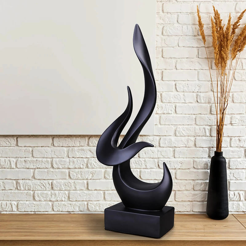Room Decoration Resin Abstract Flame Sculpture Polystone