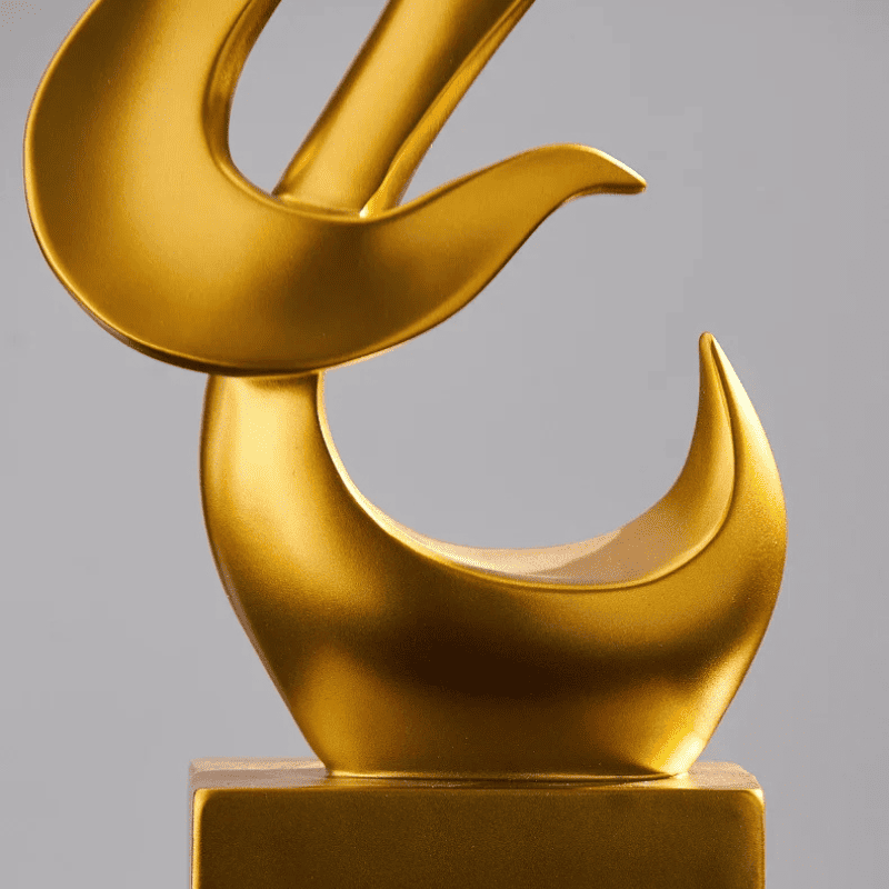 Room Decoration Resin Abstract Flame Sculpture Polystone
