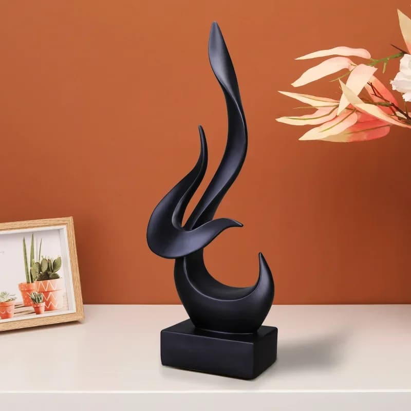 Room Decoration Resin Abstract Flame Sculpture Polystone