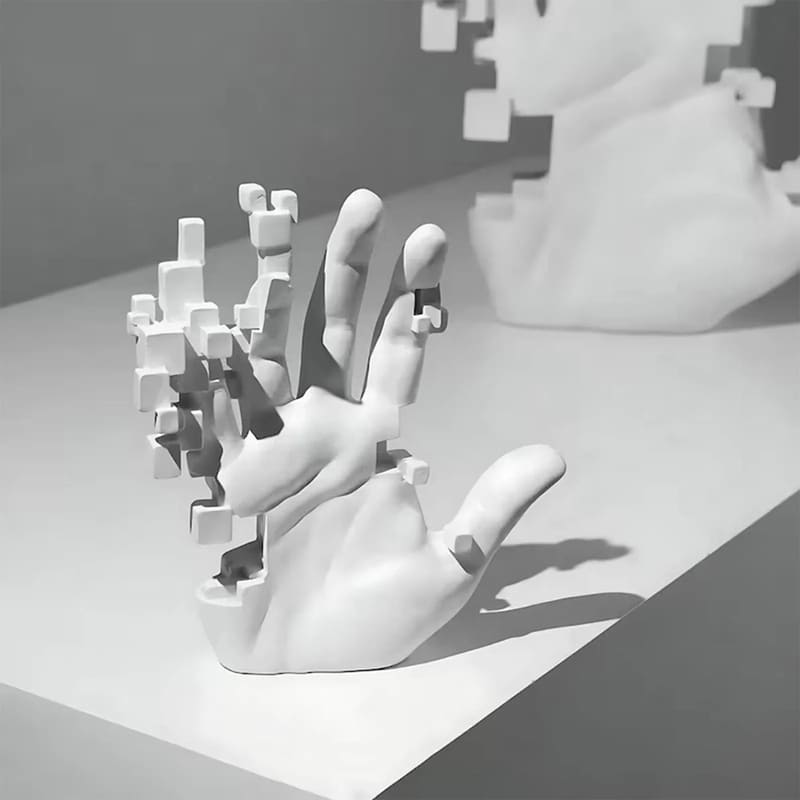 Living Room Decoration Resin Hand Statue Artistic Polystone
