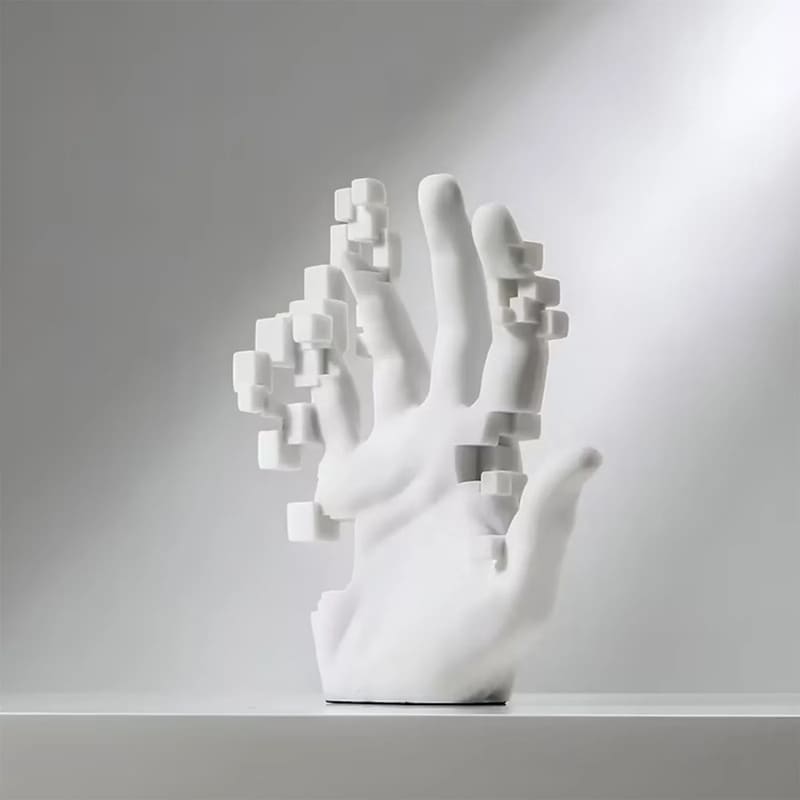 Living Room Decoration Resin Hand Statue Artistic Polystone