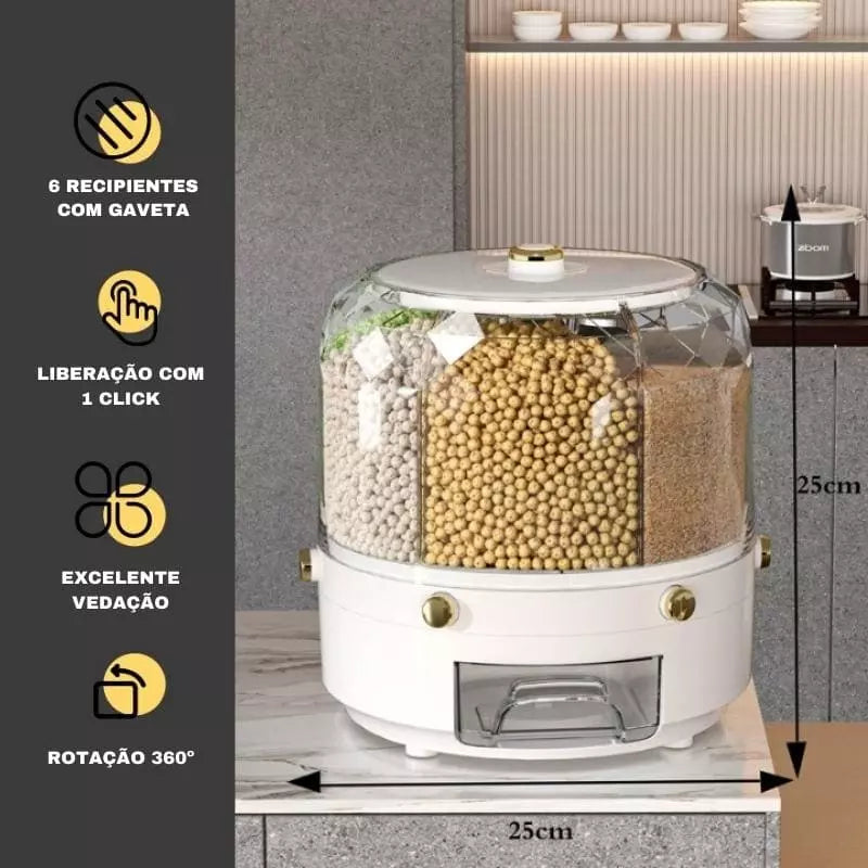 Rotating Food and Cereal Dispenser