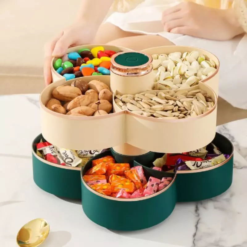 Rotating Food Candy Fruit Dispenser Organizer