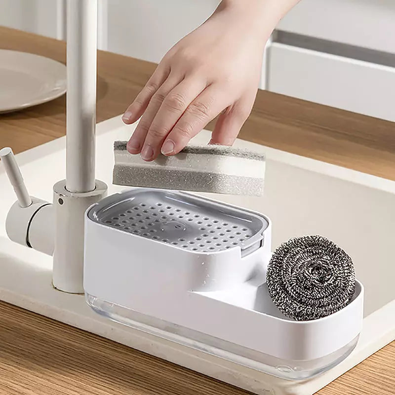 Sink Soap Dispenser and Sponge Holder