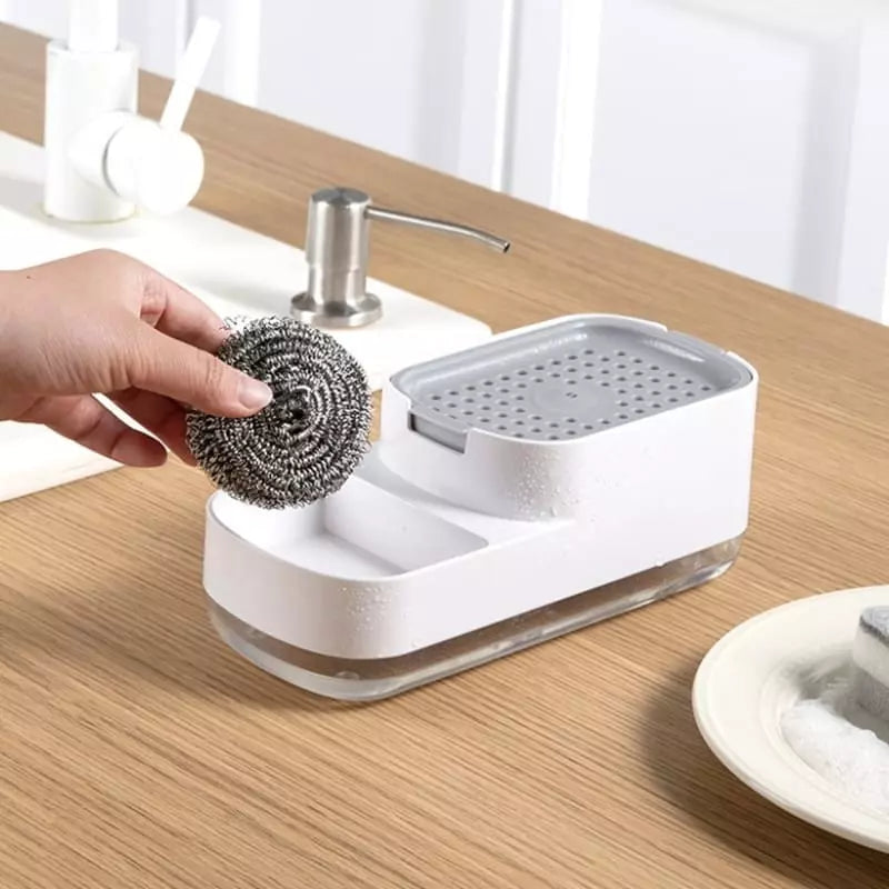 Sink Soap Dispenser and Sponge Holder