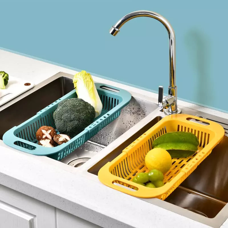 Expandable Polyhouse Food Drainer Basket