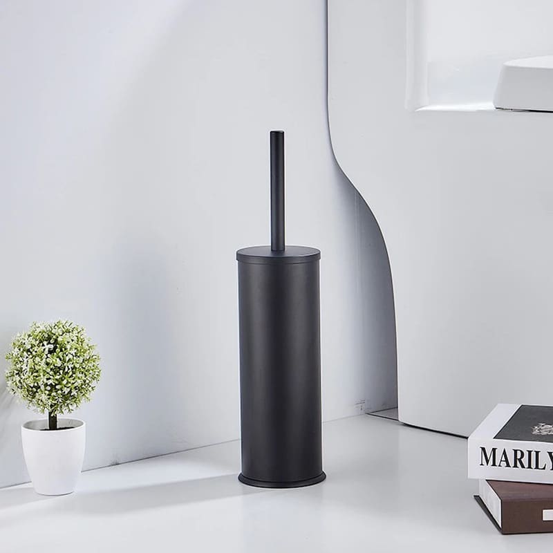 Premium Aluminum Bathroom Toilet Brush with Holder