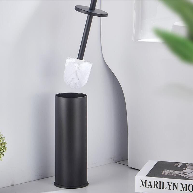 Premium Aluminum Bathroom Toilet Brush with Holder