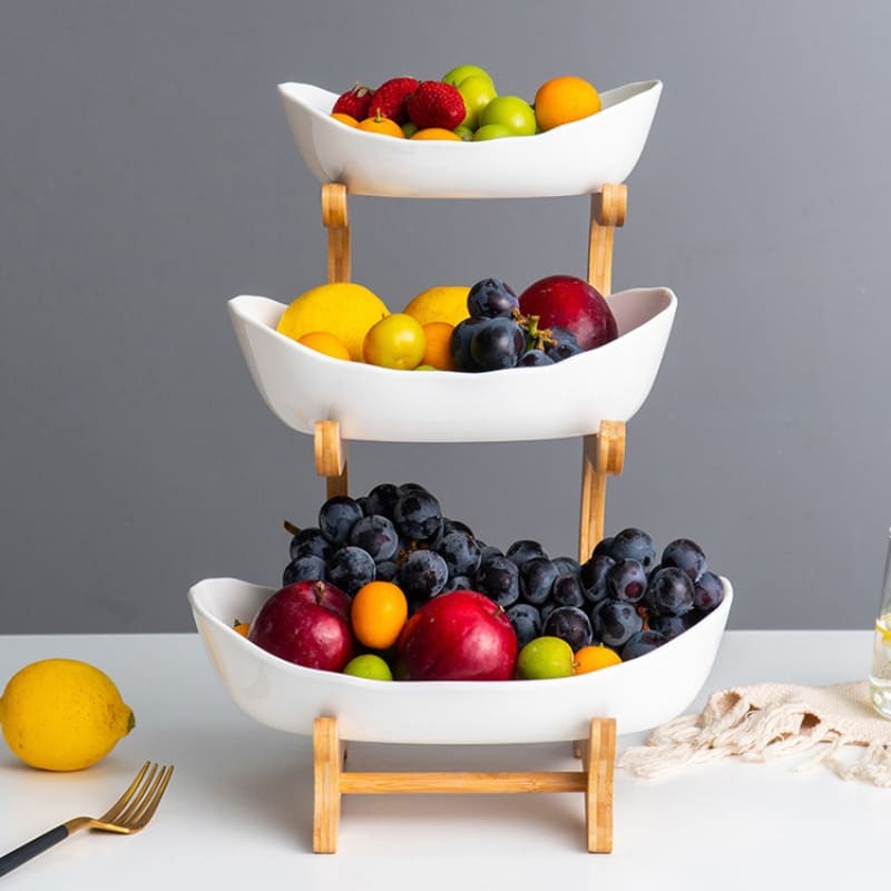 Bamboo Fruit Basket Table Fruit Basket