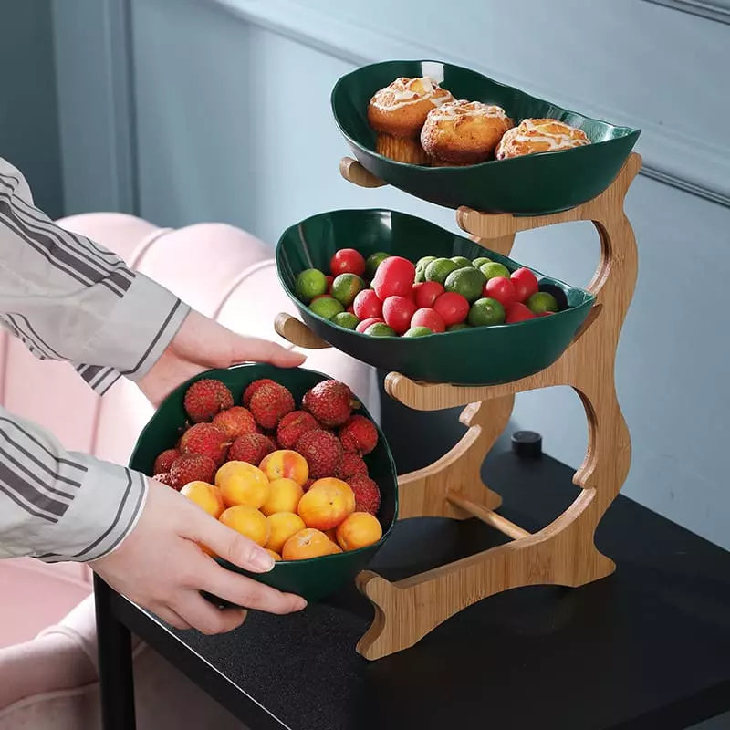 Bamboo Fruit Basket Table Fruit Basket