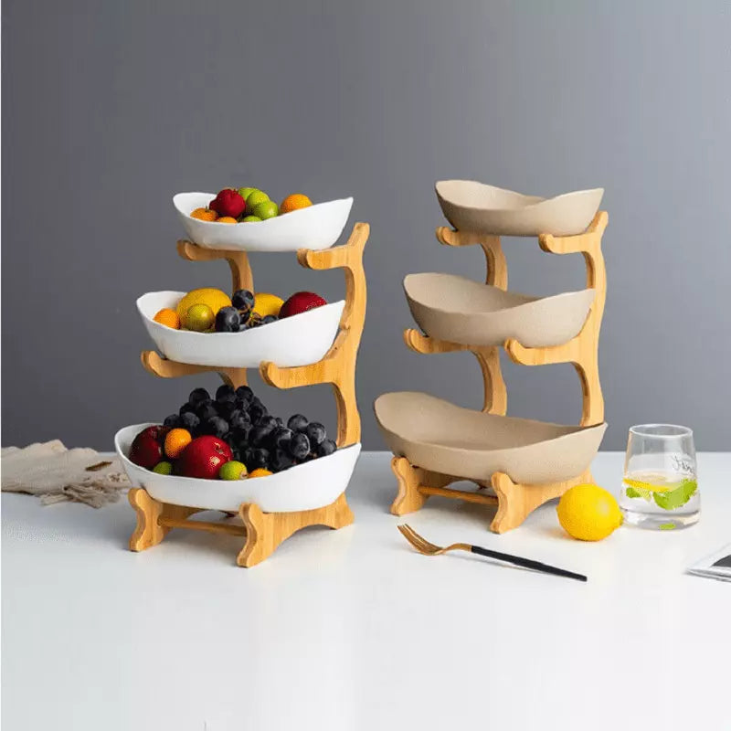 Bamboo Fruit Basket Table Fruit Basket