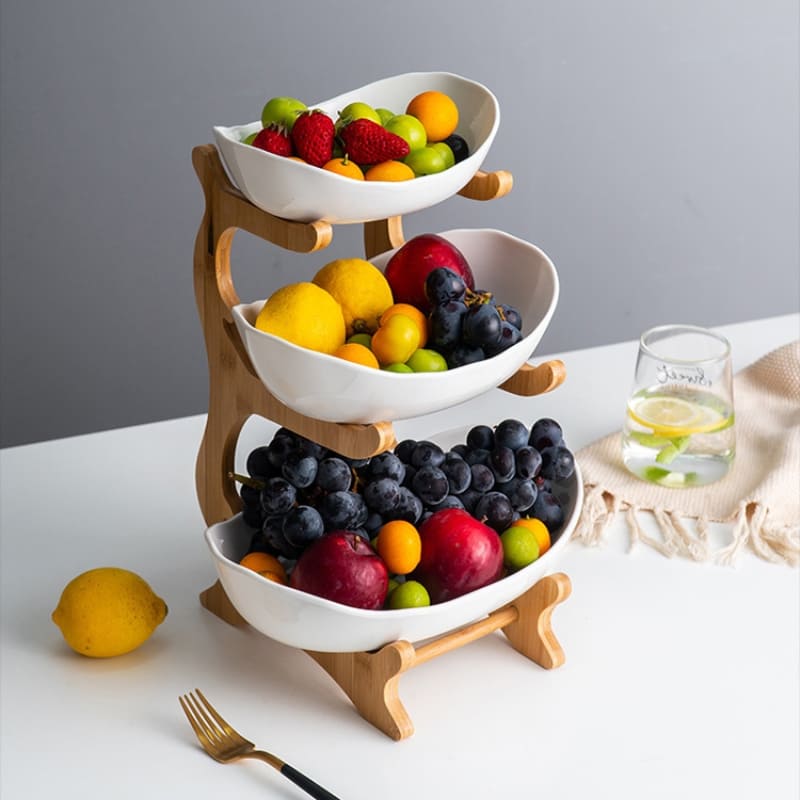 Bamboo Fruit Basket Table Fruit Basket