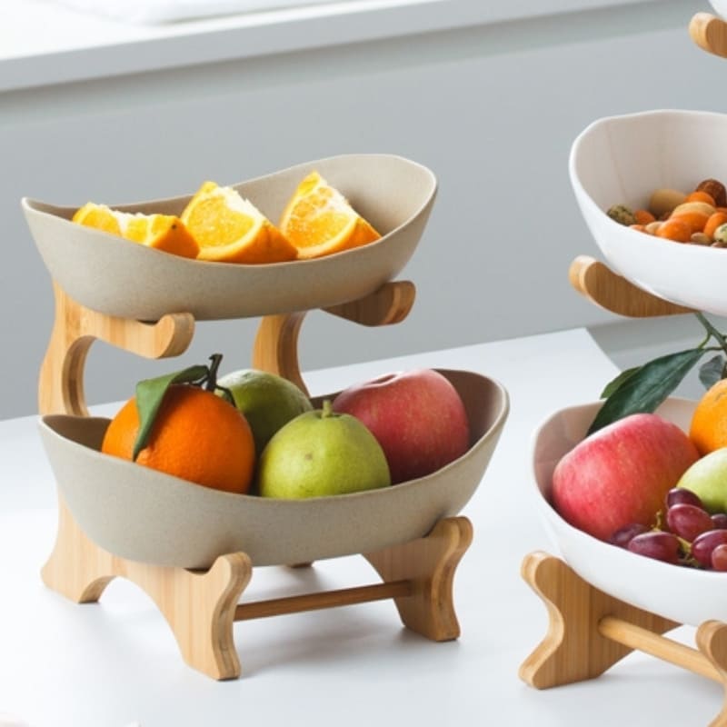 Bamboo Fruit Basket Table Fruit Basket