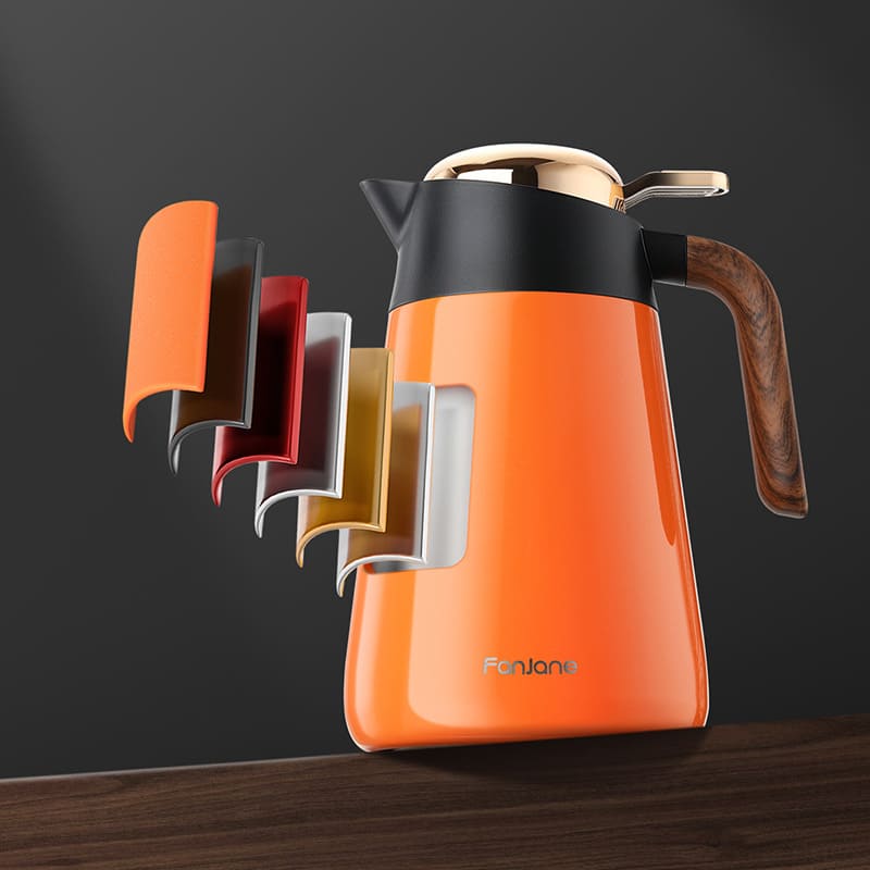 1.6L Stainless Steel Coffee and Tea Thermos Bottle