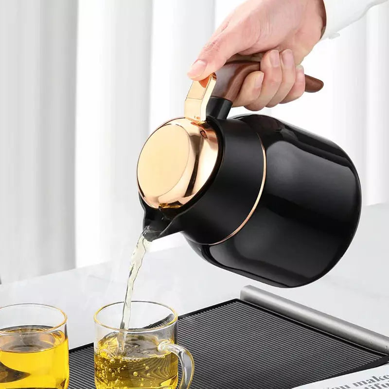 1000ml Stainless Steel and Ceramic Coffee and Tea Thermos Bottle