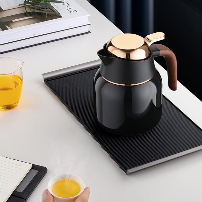 1000ml Stainless Steel and Ceramic Coffee and Tea Thermos Bottle