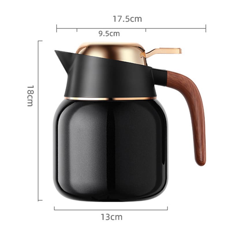 1000ml Stainless Steel and Ceramic Coffee and Tea Thermos Bottle