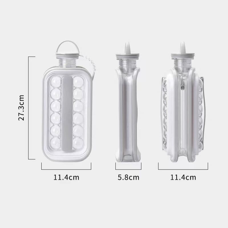 Round Ice Cube Shape Water Bottle