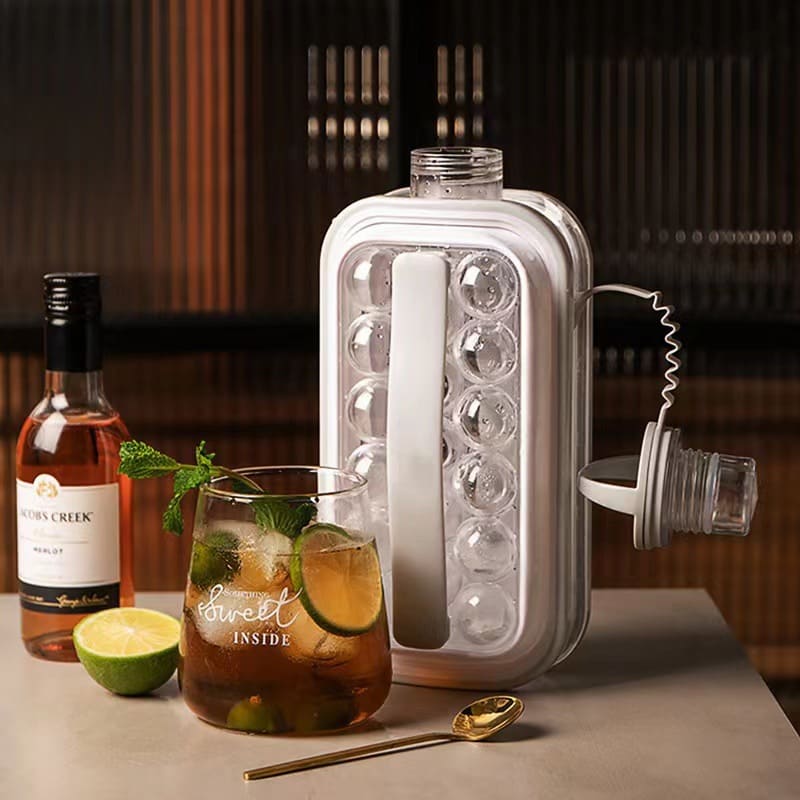 Round Ice Cube Shape Water Bottle