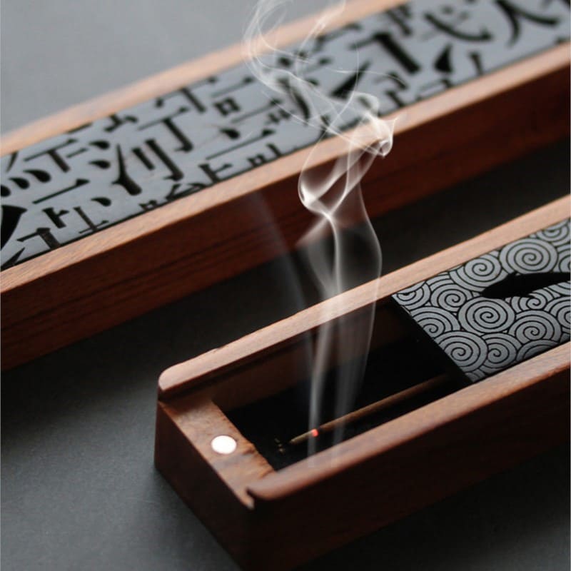 Incense Holder Aromatherapy Incense Holder Wooden Box Polishedwood
