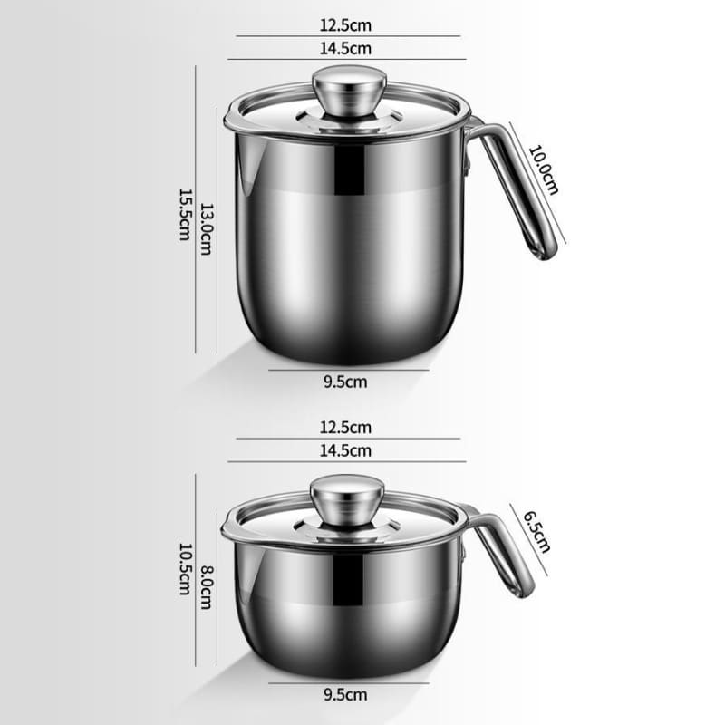 Stainless Steel Egg Separator Jar with Polyurethane Lid