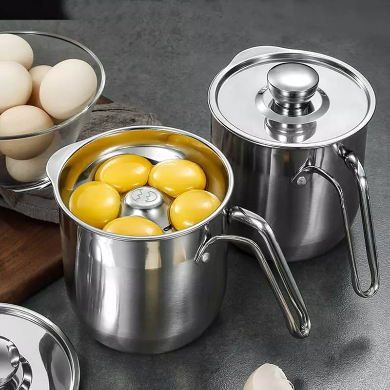 Stainless Steel Egg Separator Jar with Polyurethane Lid