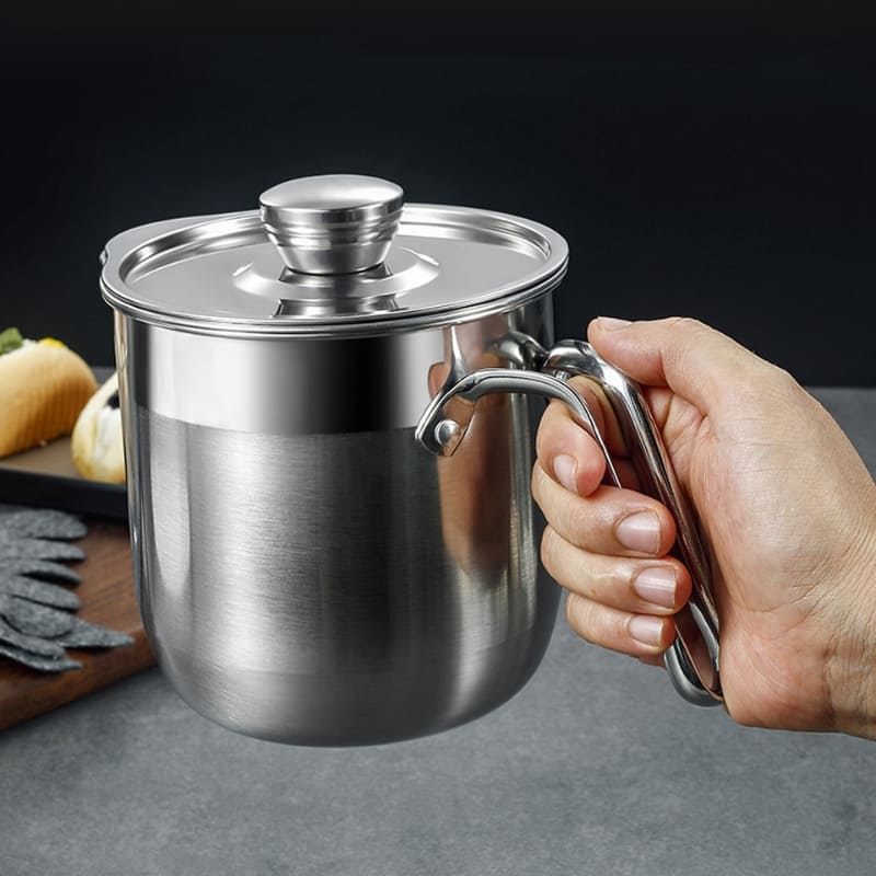Stainless Steel Egg Separator Jar with Polyurethane Lid