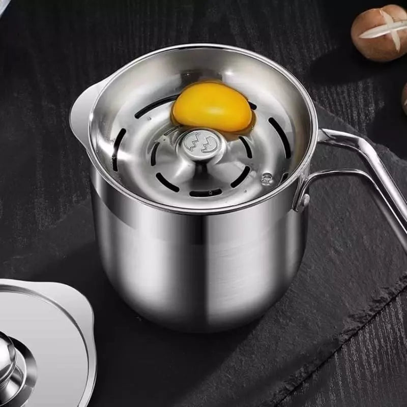 Stainless Steel Egg Separator Jar with Polyurethane Lid