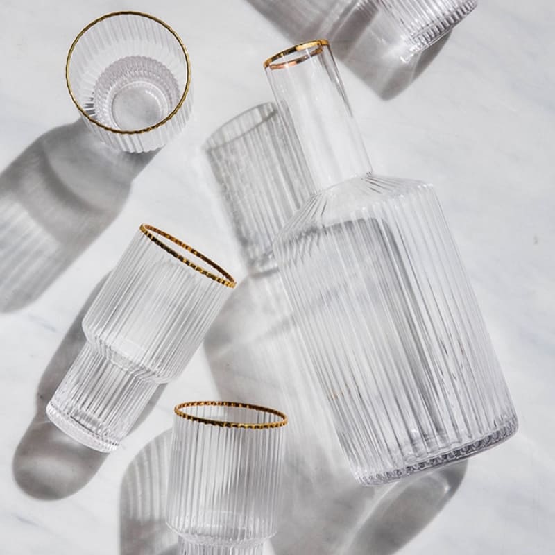 Borosilicate Glass Pitcher with Cups Juice Pitcher