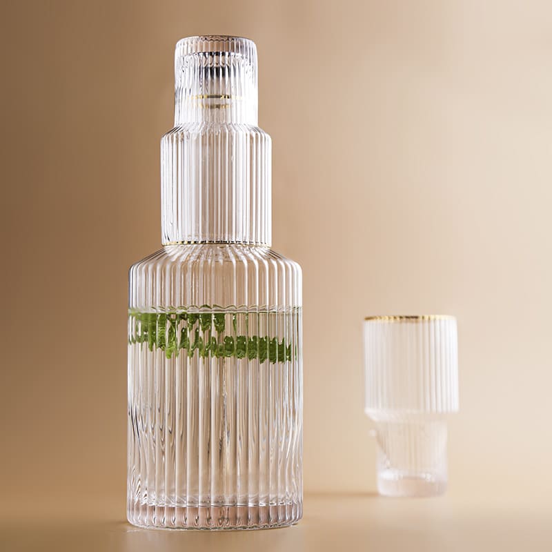 Borosilicate Glass Pitcher with Cups Juice Pitcher