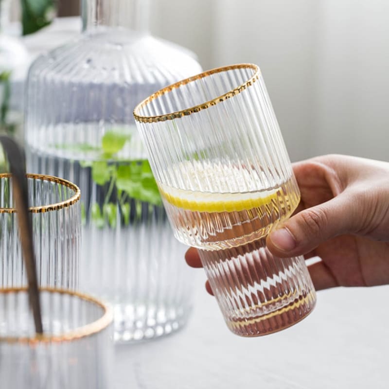 Borosilicate Glass Pitcher with Cups Juice Pitcher