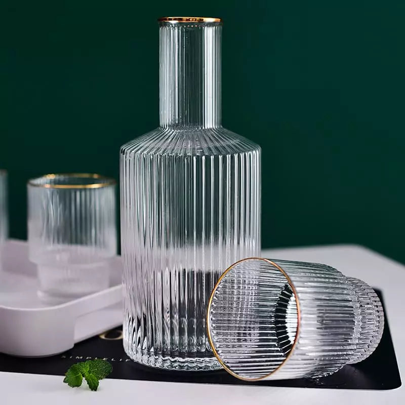 Borosilicate Glass Pitcher with Cups Juice Pitcher