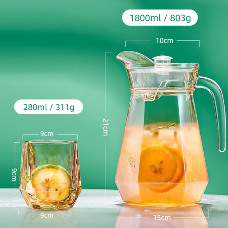 1800ml Borosilicate Glass Jar with Lid