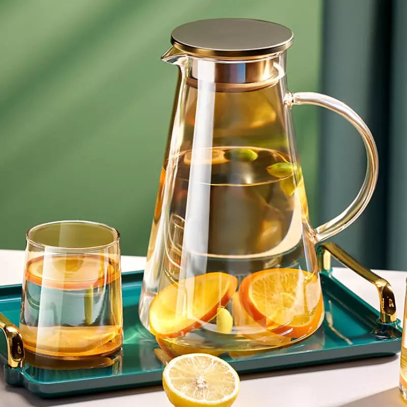2L Glass Jar with Borosilicate Lid