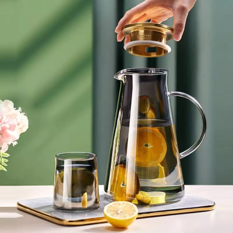 2L Glass Jar with Borosilicate Lid