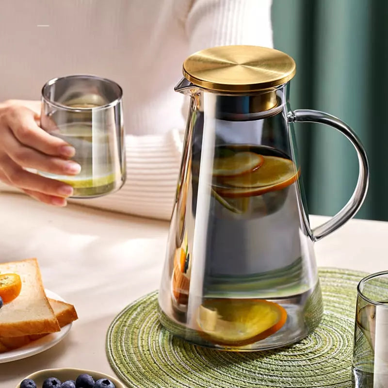 2L Glass Jar with Borosilicate Lid