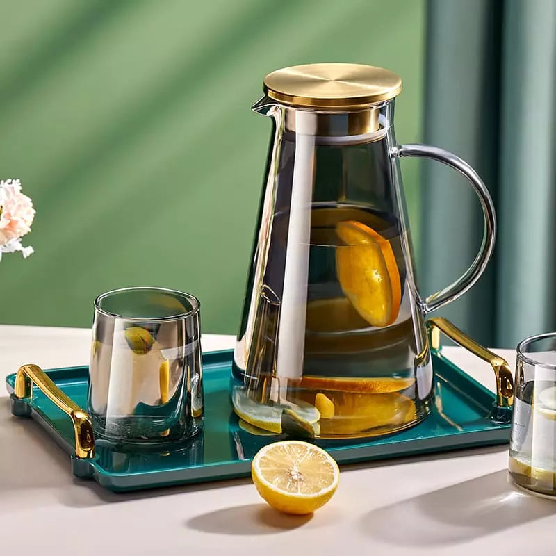 2L Glass Jar with Borosilicate Lid