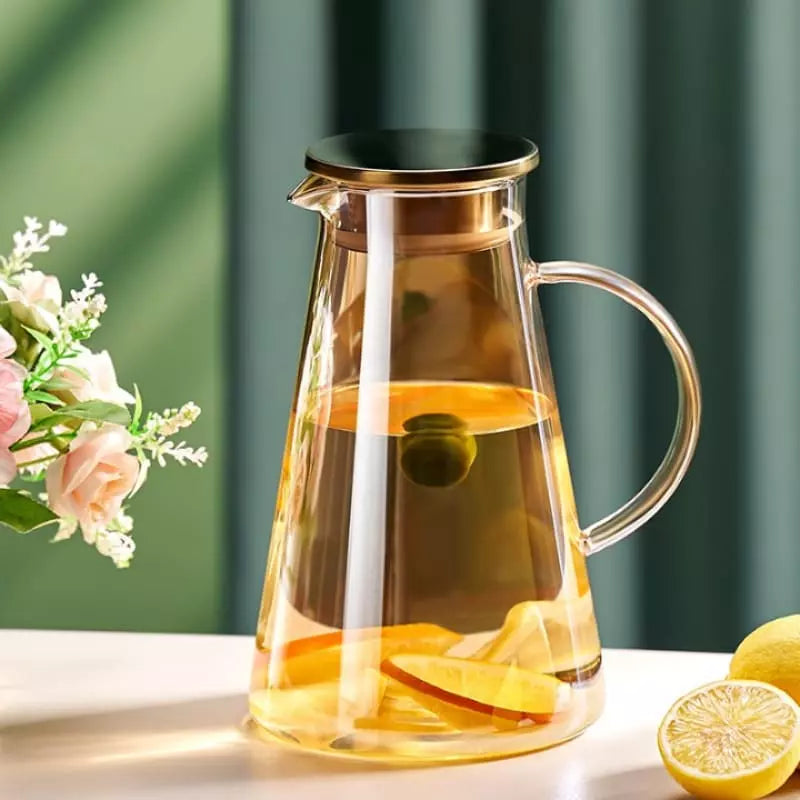 2L Glass Jar with Borosilicate Lid