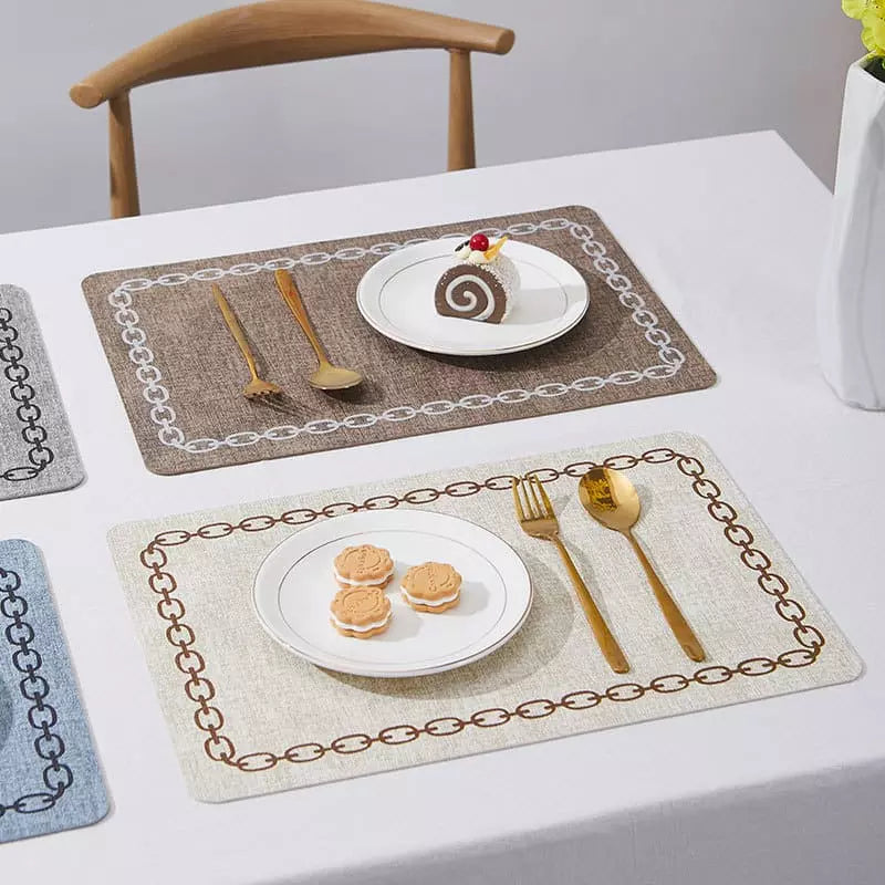 Square Decorative Placemat and Coaster Set